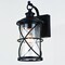 Vaxcel Adams 1 Light Black Dusk to Dawn Outdoor Wall Lantern Clear Glass T0633 - alternate 3
